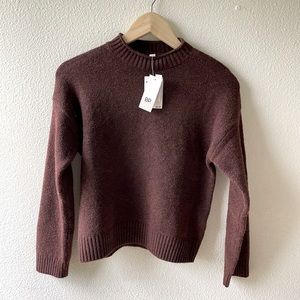 Chocolate Brown mock neck sweater | BP pullover sweater brown size XXS Nordstrom
